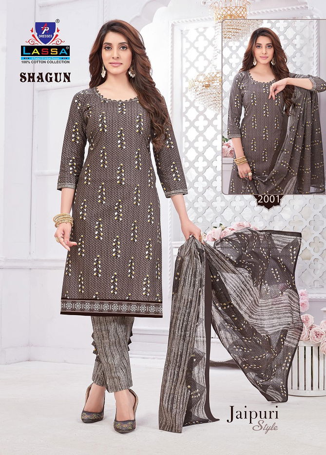 Shagun Jaipuri Style Vol 2 By Lassa Printed Cotton Dress Material Wholesale Shop in Surat